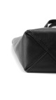 Céline Vertical Cabas i svart grained kalveskinn