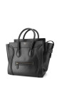 Céline Micro Luggage Tote i svart glatt kalveskinn