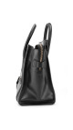Céline Micro Luggage Tote i svart glatt kalveskinn