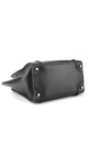 Céline Micro Luggage Tote i svart glatt kalveskinn