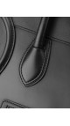 Céline Micro Luggage Tote i svart glatt kalveskinn