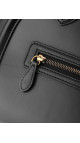 Céline Micro Luggage Tote i svart glatt kalveskinn