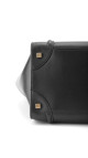 Céline Micro Luggage Tote i svart glatt kalveskinn