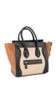 Céline Micro Luggage Tote i tricolor kalveskinn