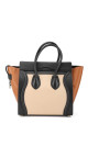 Céline Micro Luggage Tote i tricolor kalveskinn