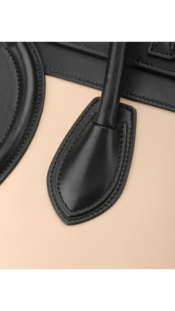 Céline Micro Luggage Tote i tricolor kalveskinn