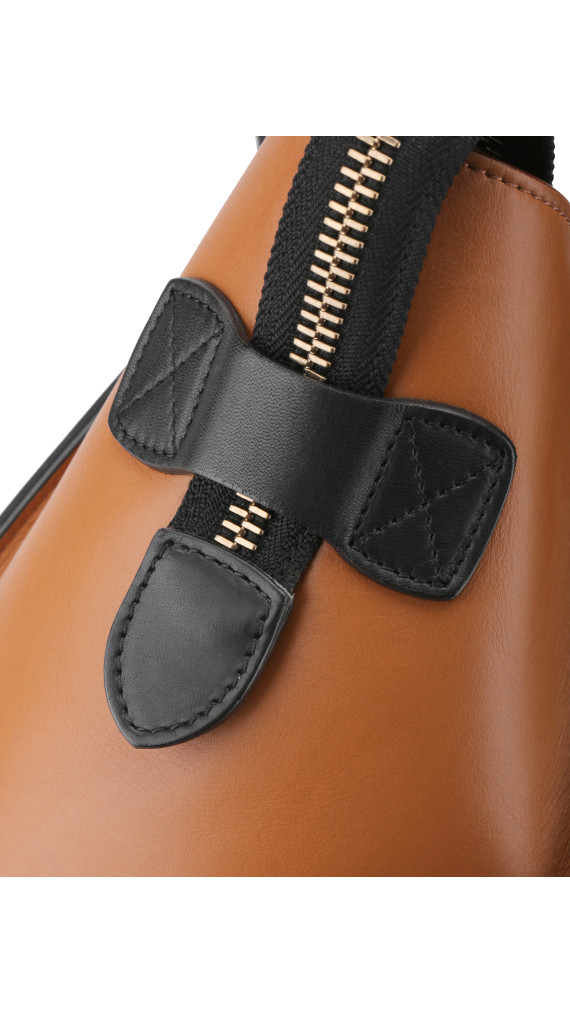 Céline Micro Luggage Tote i tricolor kalveskinn