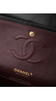 Chanel Classic Double Flap Medium i svart lammeskinn