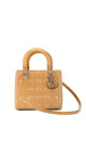 Christian Dior Lady Dior Medium i Beige patent skinn