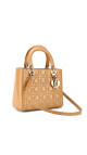 Christian Dior Lady Dior Medium i Beige patent skinn
