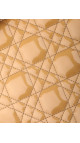 Christian Dior Lady Dior Medium i Beige patent skinn