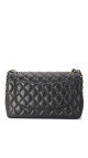 Chanel Double Flap Jumbo - Black Lambskin
