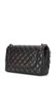 Chanel Double Flap Jumbo - Black Lambskin