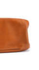 Prada Soft Calf Flap Shoulder Bag i karamellbrunt skinn