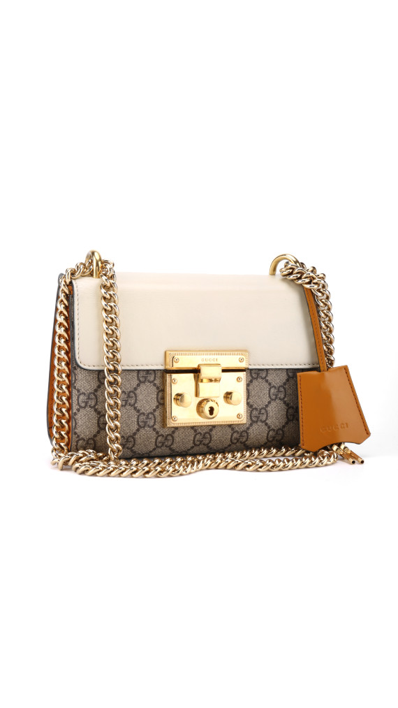 Gucci GG Supreme Padlock Shoulder Bag