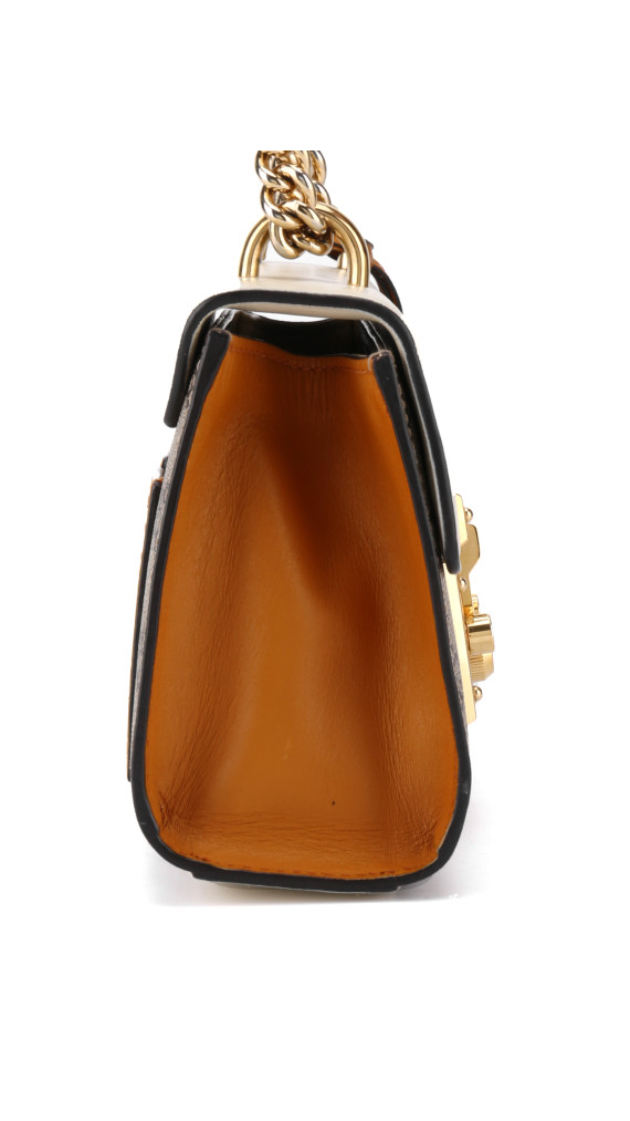 Gucci GG Supreme Padlock Shoulder Bag