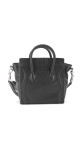 Céline Nano Luggage Tote i svart grained kalveskinn