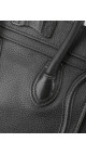 Céline Nano Luggage Tote i svart grained kalveskinn