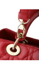 Christian Dior Lady Dior Medium Red Cannage Lambskin