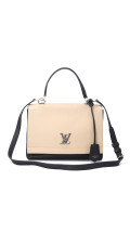 Louis Vuitton Lockme i to-tonet beige og svart shoulder bag