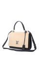 Louis Vuitton Lockme i to-tonet beige og svart shoulder bag