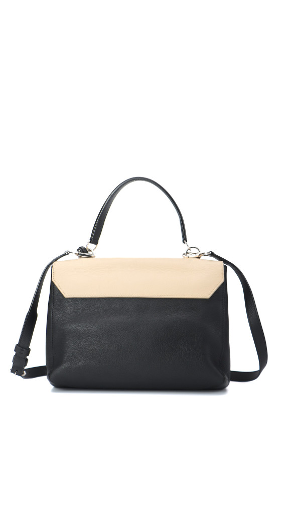 Louis Vuitton Lockme i to-tonet beige og svart shoulder bag