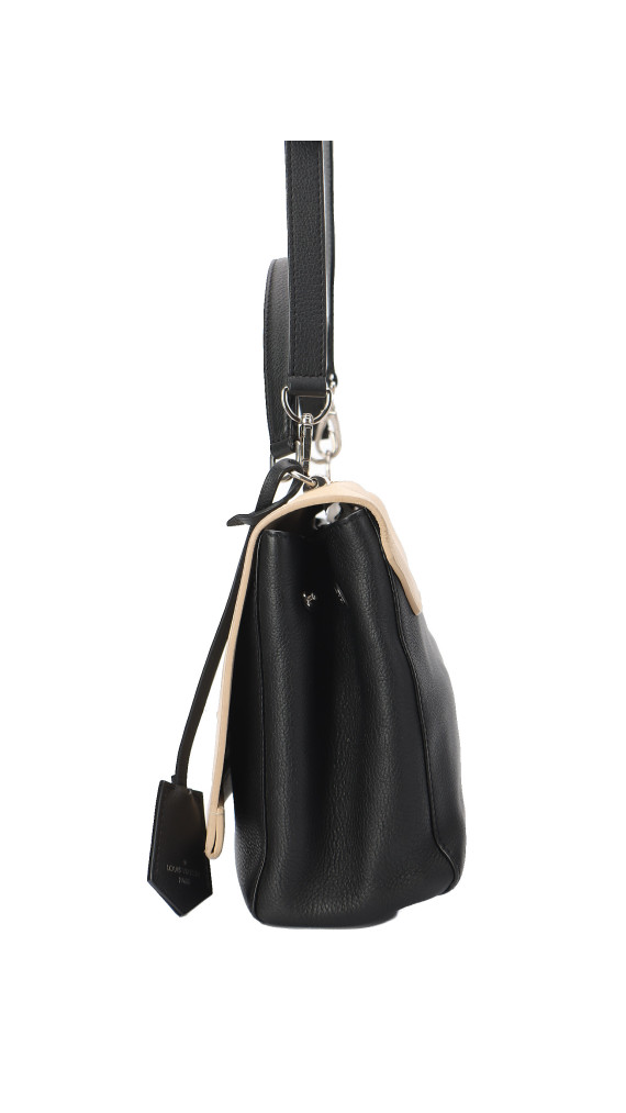 Louis Vuitton Lockme i to-tonet beige og svart shoulder bag