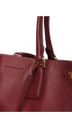 Prada Galleria Håndveske i burgund Saffiano-skinn