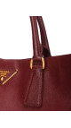 Prada Galleria Håndveske i burgund Saffiano-skinn