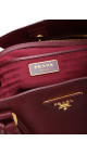 Prada Galleria Håndveske i burgund Saffiano-skinn