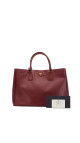 Prada Galleria Håndveske i burgund Saffiano-skinn