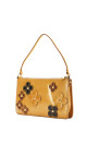 Louis Vuitton Pochette Fleurs i gul Vernis-skinn