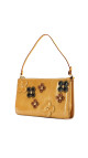 Louis Vuitton Pochette Fleurs i gul Vernis-skinn
