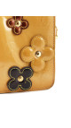 Louis Vuitton Pochette Fleurs i gul Vernis-skinn