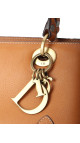 Christian Dior East West Lady Dior i brown kalveskinn
