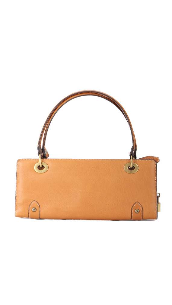 Christian Dior East West Lady Dior i brown kalveskinn
