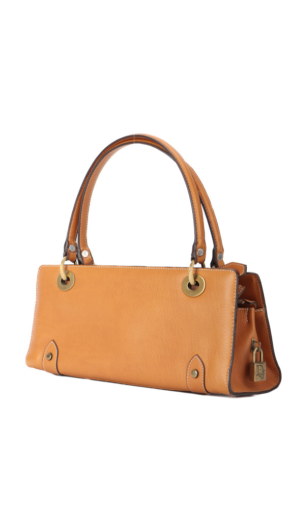 Christian Dior East West Lady Dior i brown kalveskinn