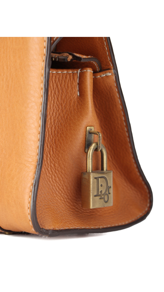Christian Dior East West Lady Dior i brown kalveskinn
