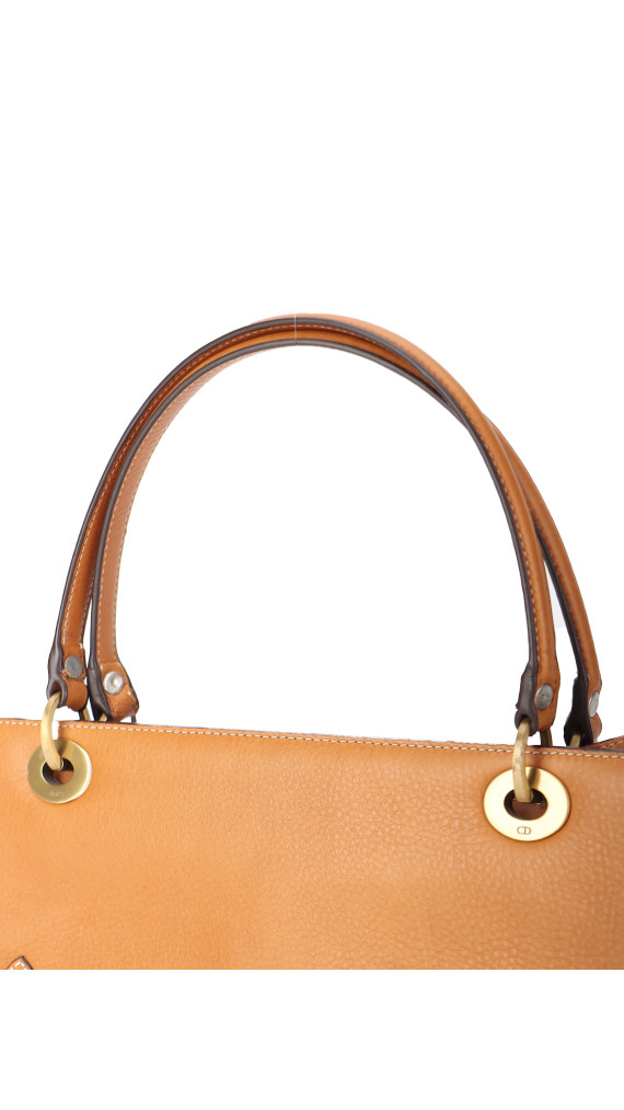 Christian Dior East West Lady Dior i brown kalveskinn
