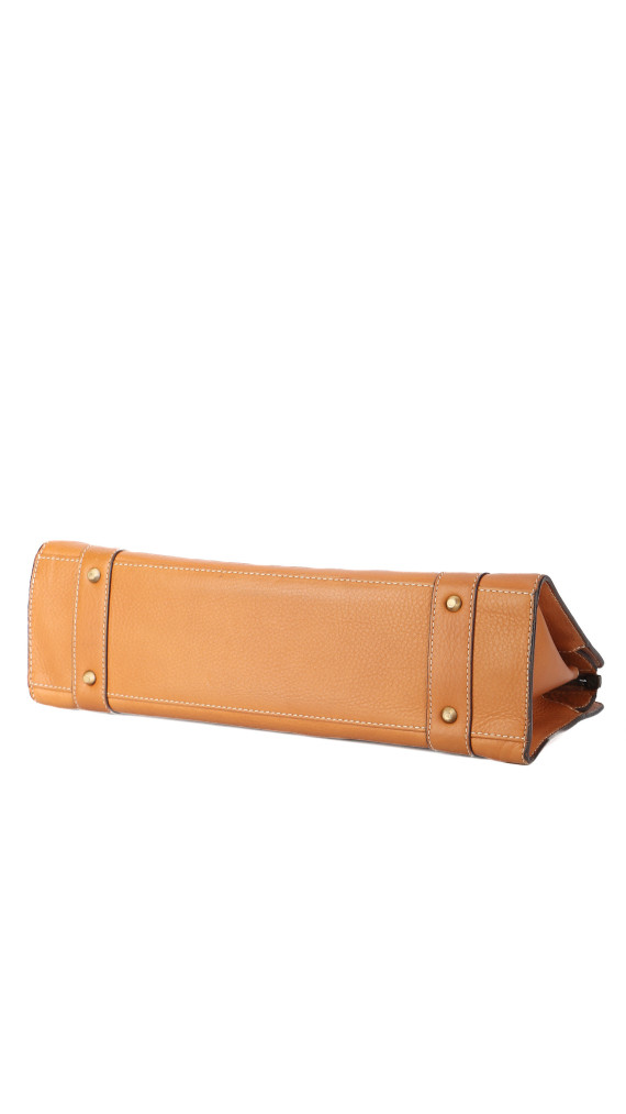 Christian Dior East West Lady Dior i brown kalveskinn