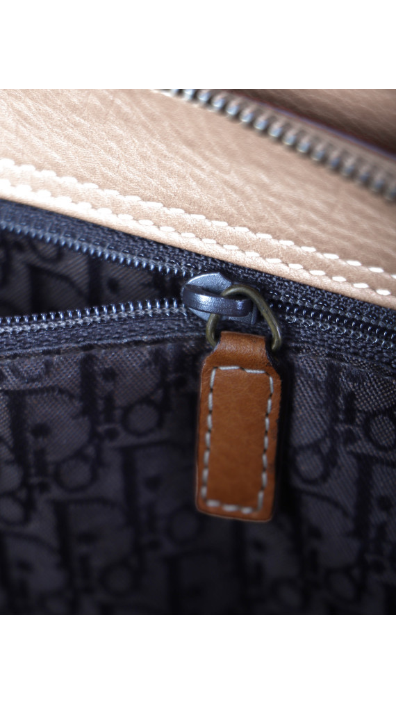 Christian Dior East West Lady Dior i brown kalveskinn