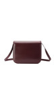Celine Classic Box Bag i burgundy kalveskinn