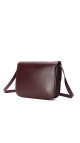 Celine Classic Box Bag i burgundy kalveskinn