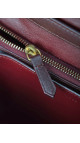 Celine Classic Box Bag i burgundy kalveskinn