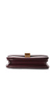 Celine Classic Box Bag i burgundy kalveskinn