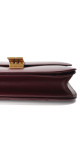 Celine Classic Box Bag i burgundy kalveskinn