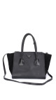 Prada Glace Calf Twin Pocket Tote Bag - Black