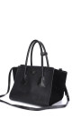 Prada Glace Calf Twin Pocket Tote Bag - Black