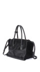 Prada Glace Calf Twin Pocket Tote Bag - Black