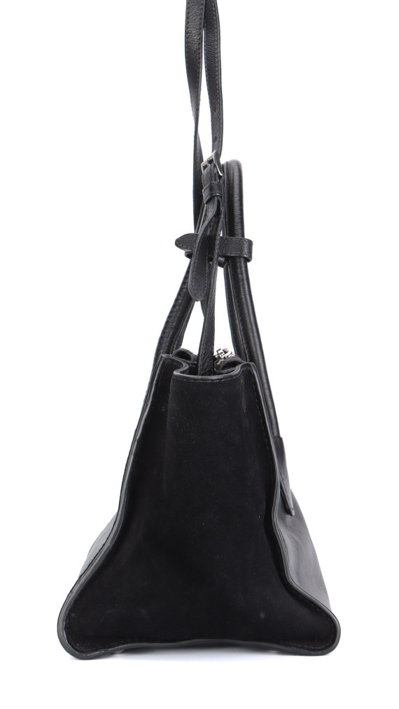 Prada Glace Calf Twin Pocket Tote Bag - Black